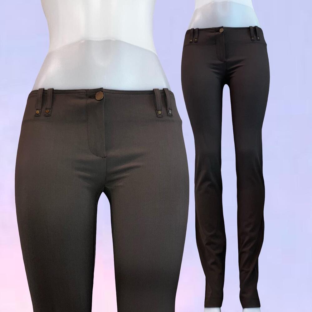 Vintage 90s y2k plein sud long straight skinny leg pants